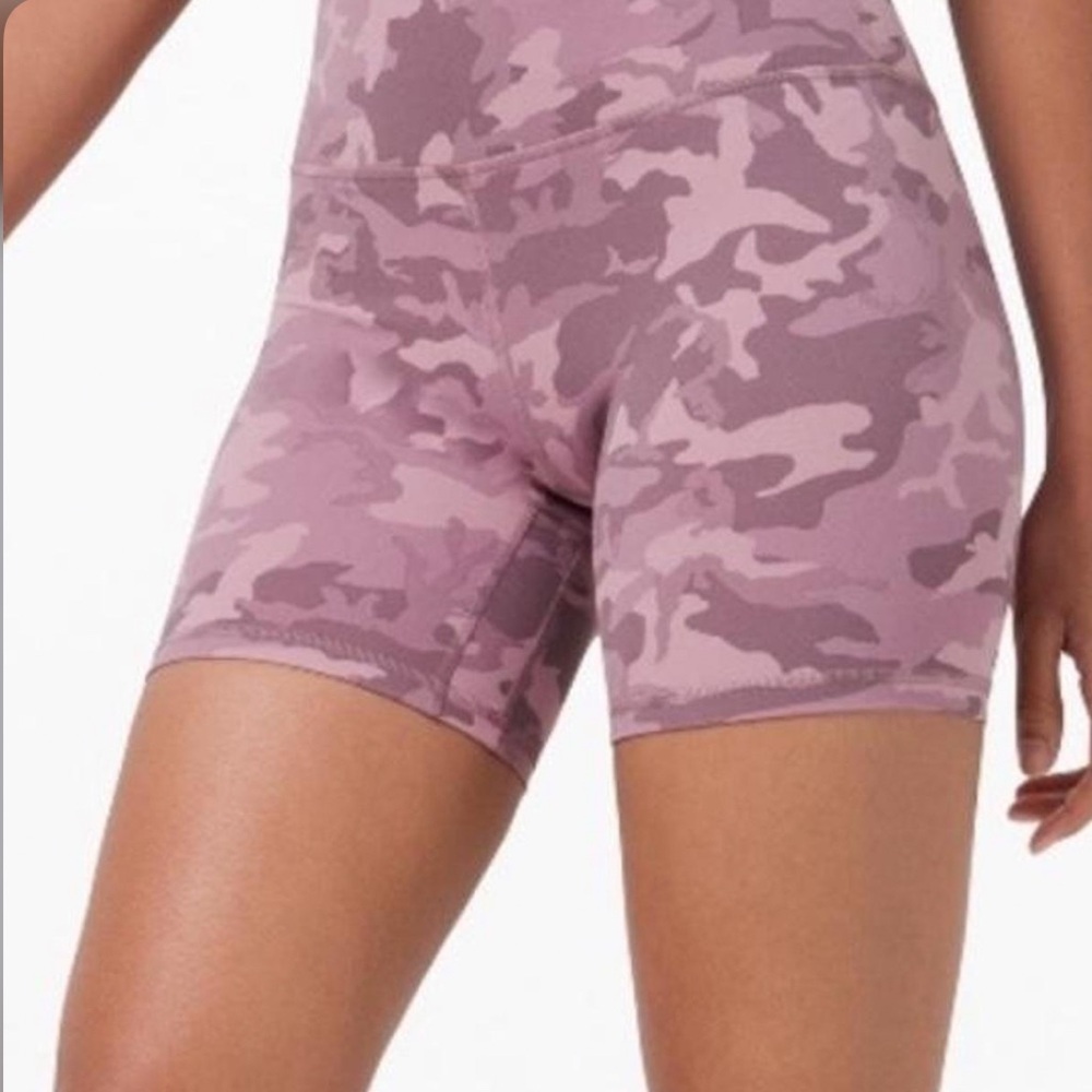 Lululemon Women's Camouflage Pink Shorts